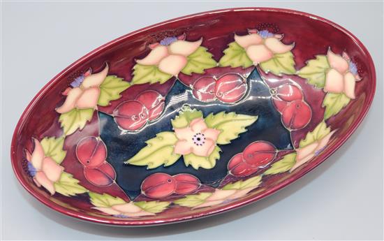 Moorcroft Morello pattern oval dish